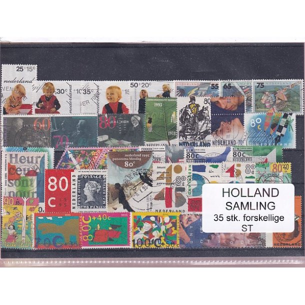 Holland Samling - 35 Stk. Stemplet/Ustemplet