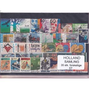 Holland Samling - 35 Stk. Stemplet/Ustemplet