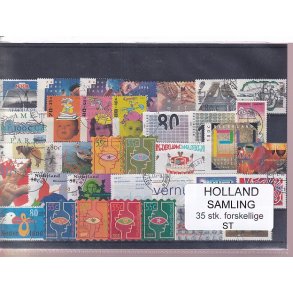 Holland Samling - 35 Stk. Stemplet/Ustemplet