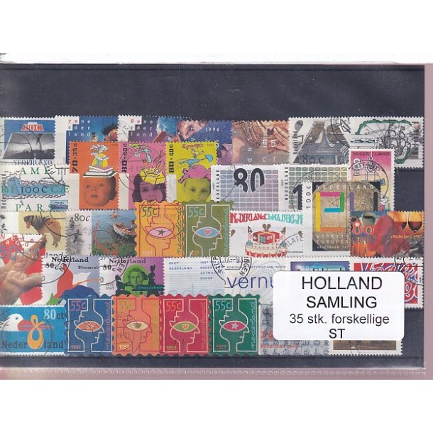 Holland Samling - 35 Stk. Stemplet/Ustemplet