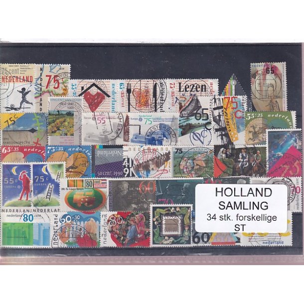 Holland Samling - 34 Stk. Stemplet/Ustemplet