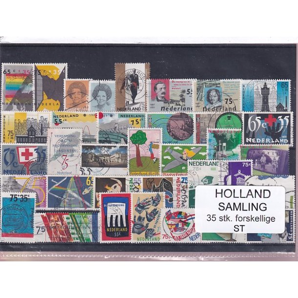 Holland Samling - 35 Stk. Stemplet/Ustemplet