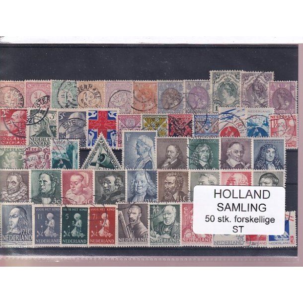 Holland Samling - 50 Stk. Stemplet/Ustemplet