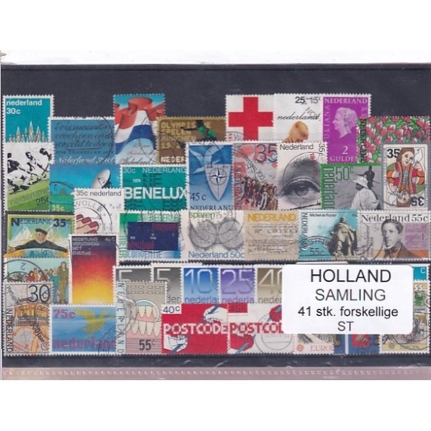 Holland Samling - 41 Stk. Stemplet/Ustemplet