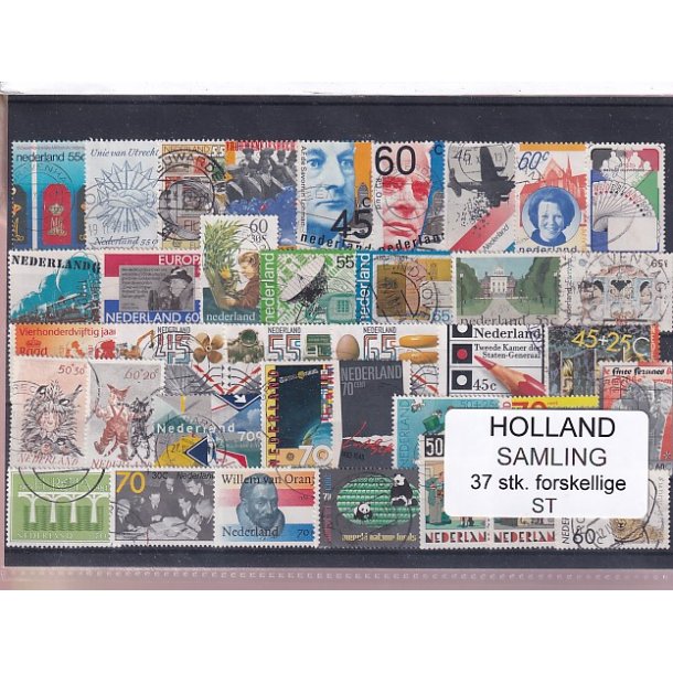 Holland Samling - 37 Stk. Stemplet/Ustemplet