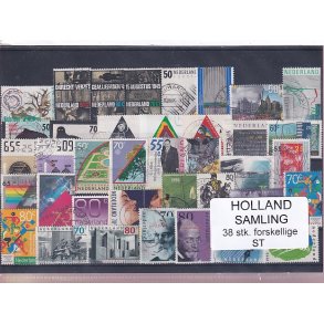 Holland Samling - 38 Stk. Stemplet/Ustemplet