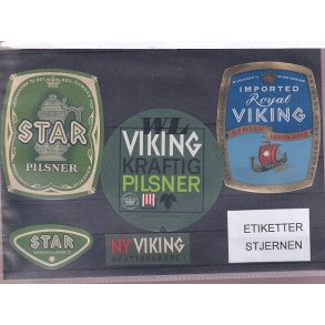 Etiketter - Stjernen -  3 Stk.