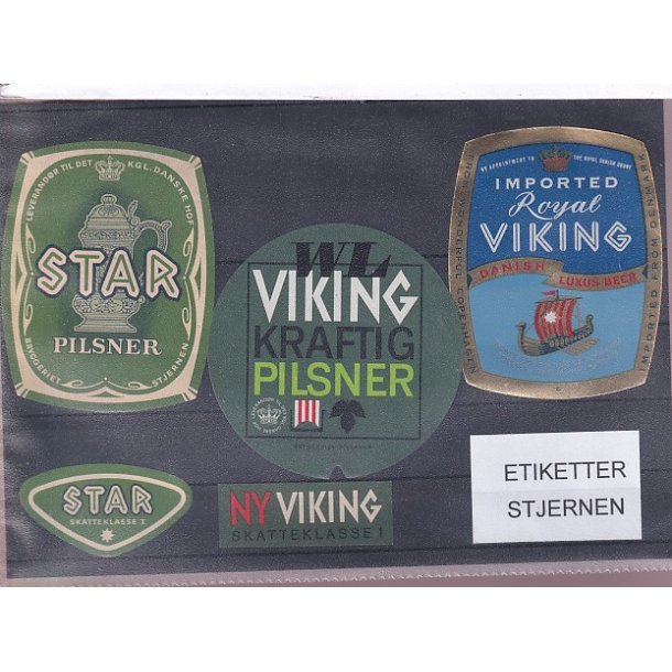 Etiketter - Stjernen -  3 Stk.