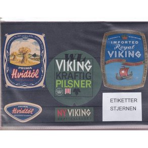 Etiketter - Stjernen -  3 Stk.