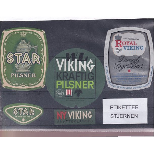 Etiketter - Stjernen -  3 Stk.