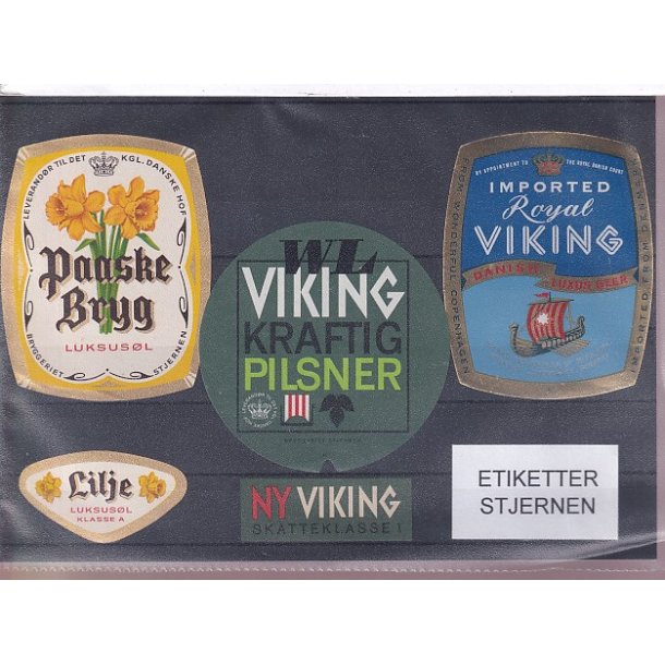 Etiketter - Stjernen -  3 Stk.