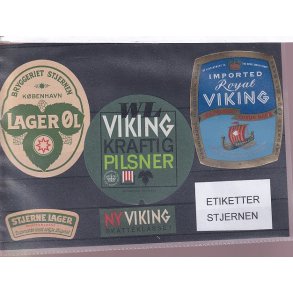 Etiketter - Stjernen -  3 Stk.