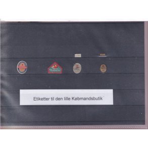 Etiketter til Den lille Kbmandsbutik -   4 Stk.
