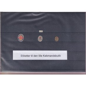 Etiketter til Den lille Kbmandsbutik -   3 Stk.