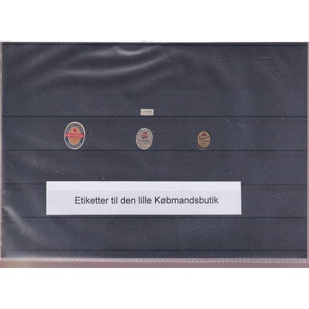Etiketter til Den lille Kbmandsbutik -   3 Stk.