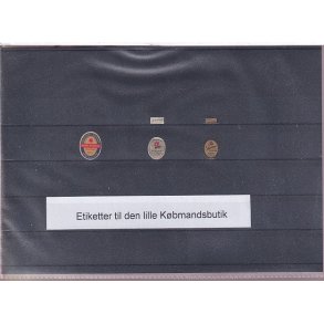 Etiketter til Den lille Kbmandsbutik -   3 Stk.