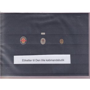 Etiketter til Den lille Kbmandsbutik -   3 Stk.