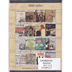 Danmark - Miniark AFA 1270 - Stemplet