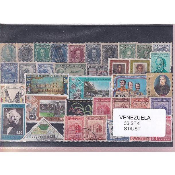 Venezuela Samling - 36 Stk. Stemplet/Ustemplet