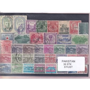 Pakistan Samling - 38 Stk. Stemplet/Ustemplet