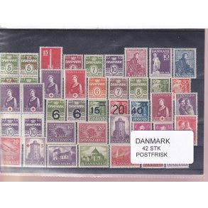 Danmark Samling - 42 Stk. - Postfrisk