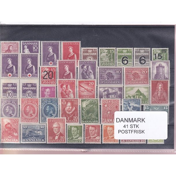 Danmark Samling - 41 Stk. - Postfrisk