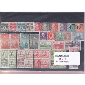 Danmark Samling - 41 Stk. - Postfrisk