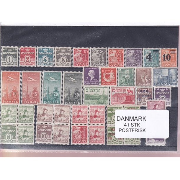 Danmark Samling - 41 Stk. - Postfrisk