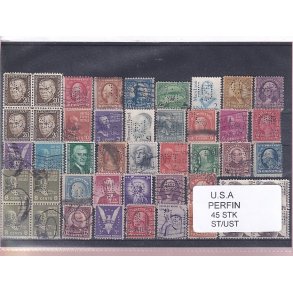 U.S.A. Perfiner 45 stk. Stemplet/Ustemplet