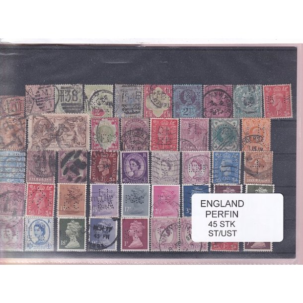 England Perfiner 45 stk. Stemplet/Ustemplet