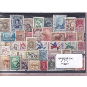 Argentina Samling - 40 Stk. Stemplet/Ustemplet