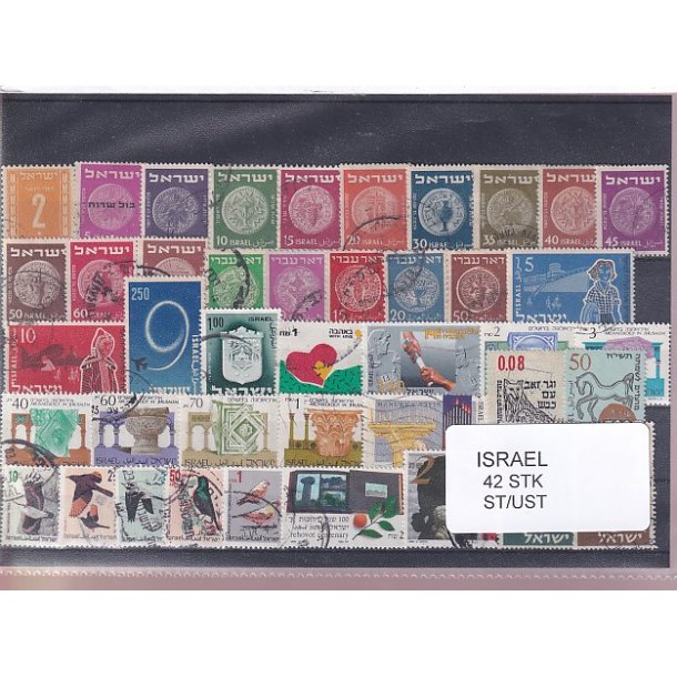 Israel Samling - 42 Stk. Stemplet/Ustemplet