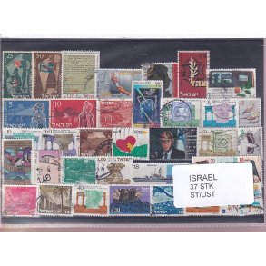 Israel Samling - 37 Stk. Stemplet/Ustemplet