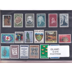 Island - 18 Stk. -  Postfrisk