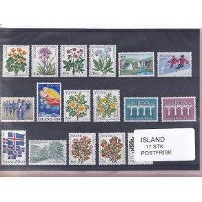 Island - 17 Stk. -  Postfrisk