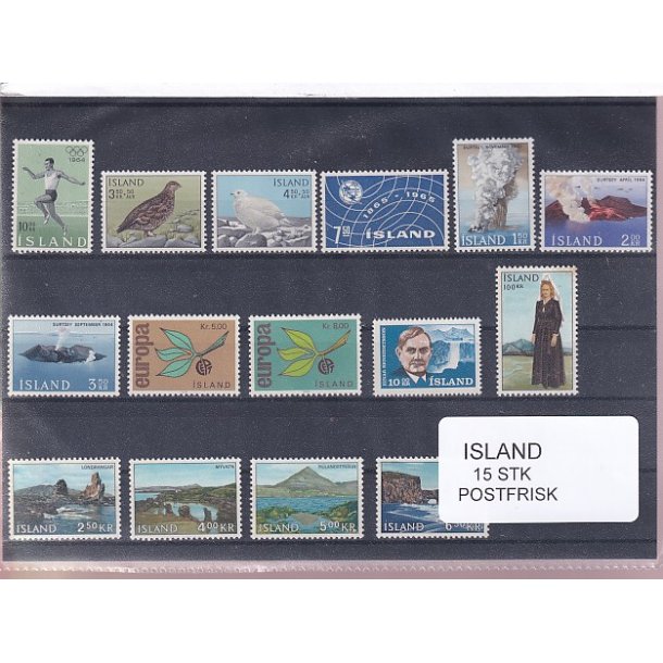 Island - 15 Stk. -  Postfrisk