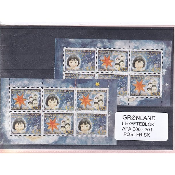Grnland - Hfteblokke AFA 300 - 301 - Postfrisk