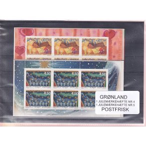 Grnland - Julemrkehfte Nr. 4 + 5 - Postfrisk