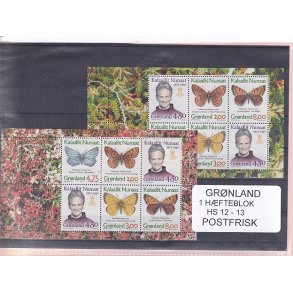 Grnland - Hfteblok HS 12 - 13 - Postfrisk