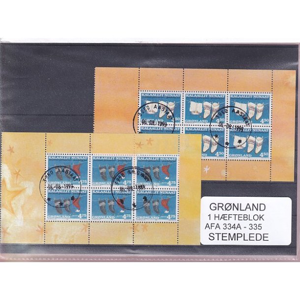  Grnland - Hfteblokke AFA 334 A- 335 - Stemplet
