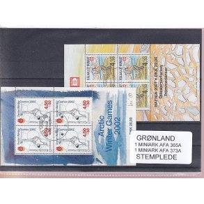 Grnland - Miniark AFA 365 A - 373 A - Stemplet