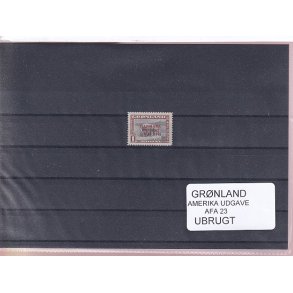 Grnland - Amerika Udgave AFA 23 - Ubrugt