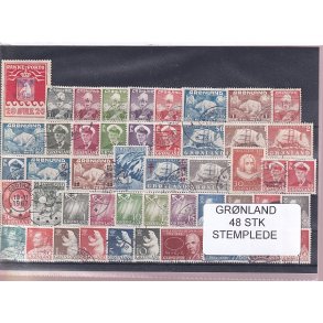 Grnland - 48 Stk. - Stemplede