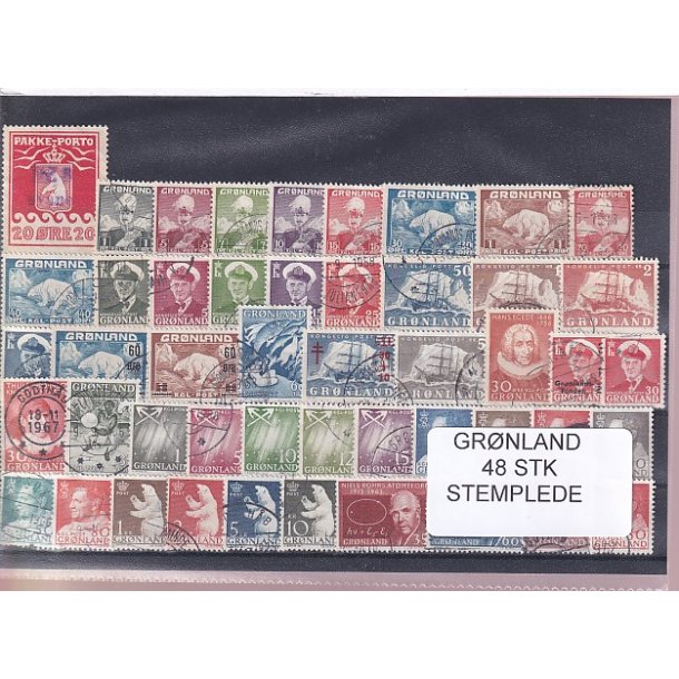 Grnland - 48 Stk. - Stemplede