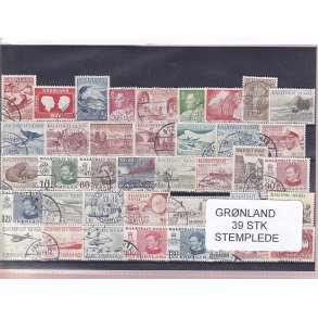 Grnland - 39 Stk. - Stemplede