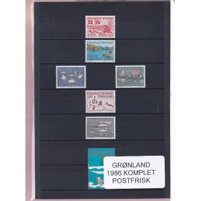 Grnland - 1986 Frimrker Komplet - Postfrisk