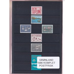 Grnland - 1986 Frimrker Komplet - Postfrisk