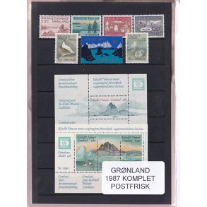Grnland - 1987 Frimrker Komplet - Postfrisk