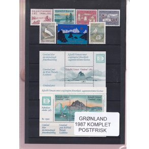 Grnland - 1987 Frimrker Komplet - Postfrisk