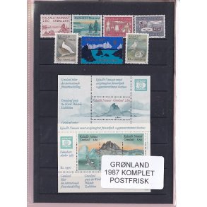 Grnland - 1987 Frimrker Komplet - Postfrisk